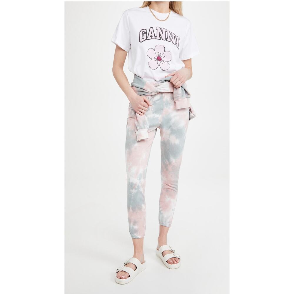 BB Dakota Tie Dye Joggers Pink Gray Green XS Athleisure Sweatpant NEW NWT